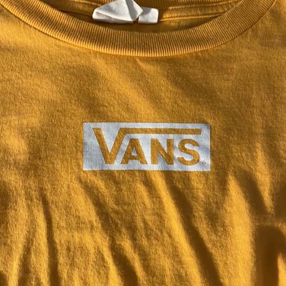 Yellow mustard cropped vans long sleeve - Picture 3 of 6